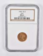 MS61 1905 $2.50 Liberty Head Gold Quarter Eagle GSA NGC