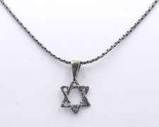 Sterling Silver Star of David Pendant on Chain
