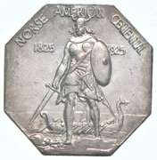 1825 Norse American Centennial Silver Medal - Thick