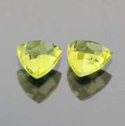 Dazzling 1.51ct matched Peridot set