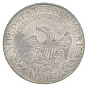 1828 Capped Bust Half Dollar Square 2, Small 8s, Large Letters