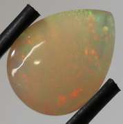 Stunning 3.70ct floral patterned semi-black Opal