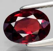 Amazing 1.66ct UNTREATED ruby red Rhodolite Garnet
