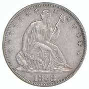 1858-S Seated Liberty Half Dollar