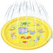 Upgraded 5-6ft Sprinkle Pad Inflatable Play Mat Kids