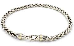 David Yurman Two Tone Wheat Chain Necklace