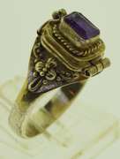 Vintage Sterling Silver Amethyst Ring
