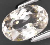 Glittering 1.34ct diamond luster white Zircon