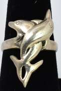 Sterling Silver Dolphin Ring
