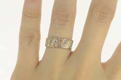 14K Yellow Gold 0.56 Ctw Old European Cut Diamond Band Ring