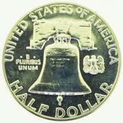 1961 Benjamin Franklin Half Dollar 50C US Coin