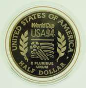 1994 World Cup USA Half Dollar with Original Box and COA