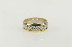 14K Yellow Gold Vintage NOS 1950's Heart Wedding Band Ring