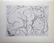 PABLO PICASSO, DYING MINOTAUR
