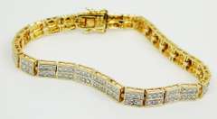 Fine Quality 2-Tone Sterling Silver Bracelet