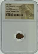 103-76 BC Biblical Widows Mite Alex Jannaeus AE Prutah NGC Certified