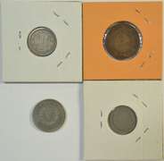 1865 Two Cent, 1865 & 1873 Three Cents, and 1883 No Cents Nickel