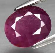 Rare UNHEATED 2.42ct deep violet Sapphire!