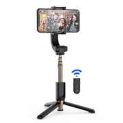One-Axis Gimbal Stabilizer Bluetooth Tripod