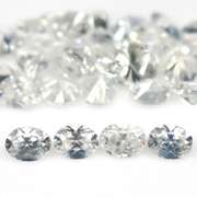 Outstanding 9.21ct diamond white Zircon set