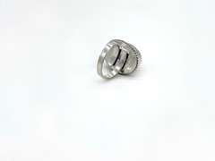 Cabochon Rose Quartz in Tibetan Silver Energy Rope Design Ring
