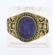 Sterling Silver Purple Gemstone Ring