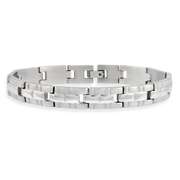 Stainless Steel Brick Link Men's Bracelet