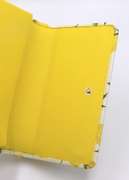 Dolce & Gabbana White and Yellow Lemon Print Dauphine Mini Siily Chain Wallet