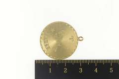 14K Yellow Gold Aries Astrological Zodiac Sign Symbol Charm/Pendant
