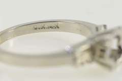 14K White Gold Vintage NOS 1950's 4.5mm Engagement Setting Ring