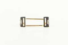 14K White Gold 0.50 Ctw Trillion Diamond Solitaire Stud Earrings