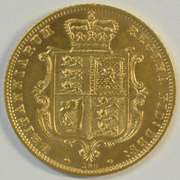 Lovely scarce early 1873 Great Britain Gold Half Sovereign