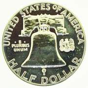 1961 Benjamin Franklin Half Dollar 50C US Coin