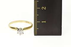 14K Yellow Gold 0.25 Ct Diamond Classic 1950's Engagement Ring