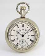 Handsome Elgin c. 1900 Pocket Watch in Nickel