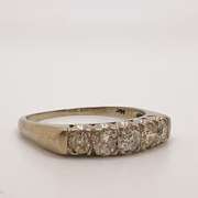 14kt White Gold & Diamond Band Ring