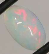 Chaff patterned 1.08ct frosty white Jelly Opal