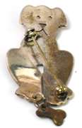 Silver Dog Pin
