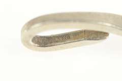 Sterling Silver Green Turquoise Artisanal Spoon Statement Pendant