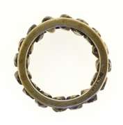 Sterling Silver Moving Rock Style band