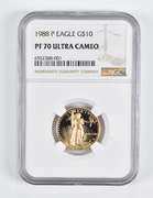 PF70 UCAM 1988-P $10 American Gold Eagle 1/4 Oz. .999 Fine Gold NGC