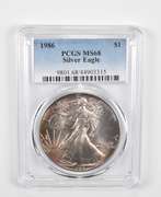 MS68 1986 American Silver Eagle - Graded PCGS
