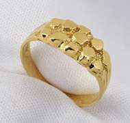 Sweet 14k Small Nugget Ring
