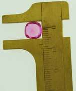 3.17ct Asscher Cut Pink Sapphire Loos Stone