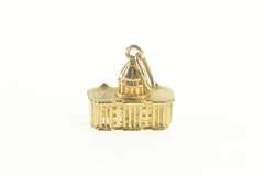 14K Yellow Gold Capitol Building Washington DC Landmark Charm/Pendant