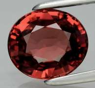 Rare high end 2.24ct rose pinkish orange Malaya Garnet
