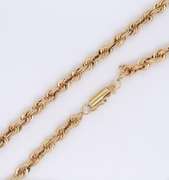 Incredible Yellow Gold Rope Chain Necklace