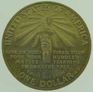 1986-S Statue Of Liberty and Ellis Island One Dollar Silver US Coin