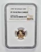 PF70 UCAM 1997-W $5 American Gold Eagle - Graded NGC