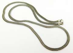 30 Inch Hinged V Link Sterling Silver Necklace